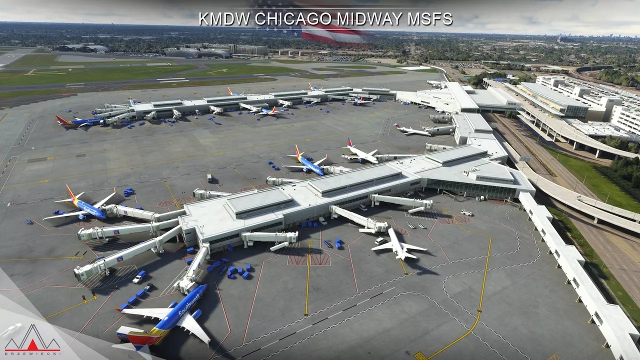 Фото Drzewiecki Design – KMDW Chicago Midway International Airport v1.1.0 (Fixed No Static) - скачать