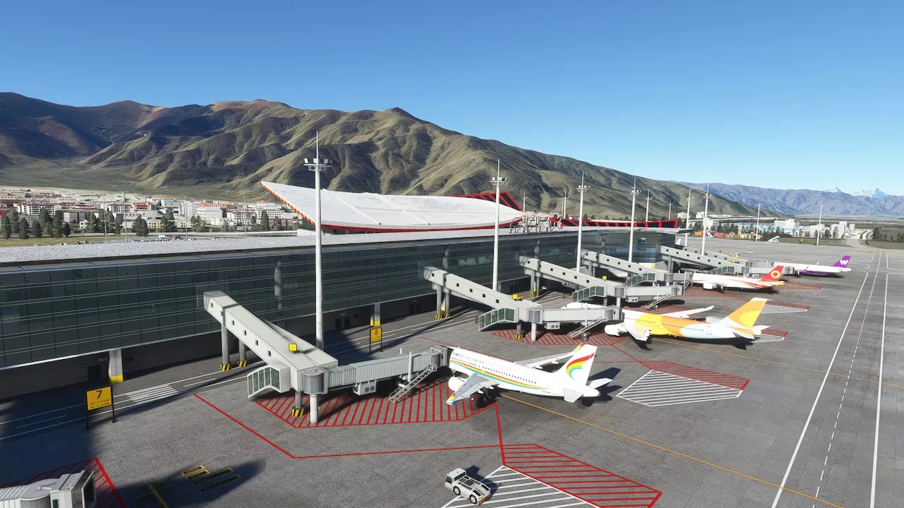 Фото SamScene3D – ZULS Tibet Lhasa Gonggar Airport v1.0.0 - скачать