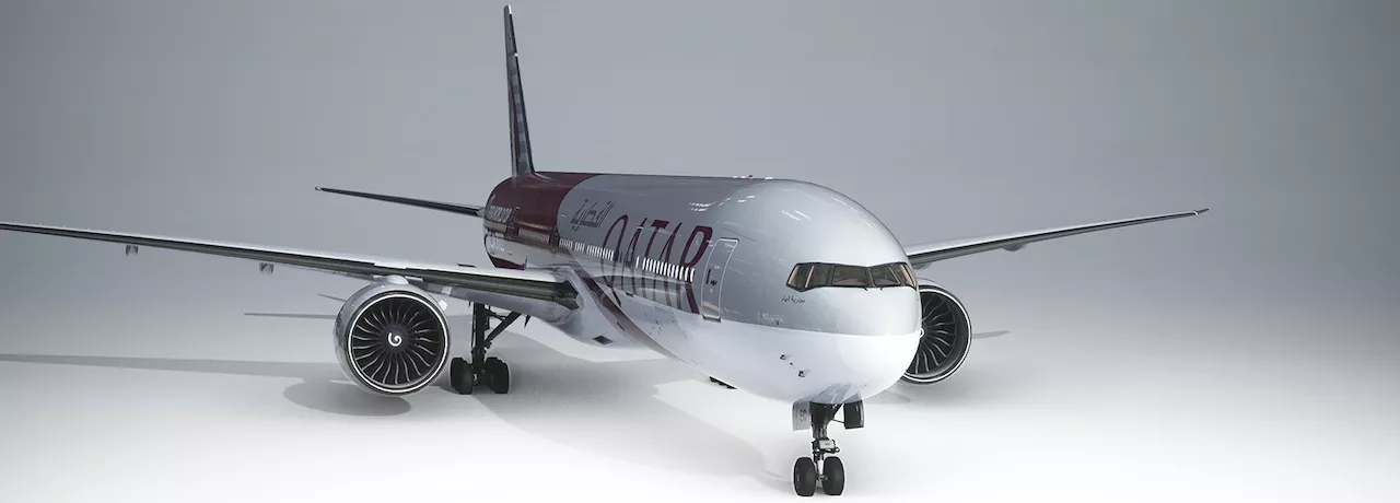 Фото Captain Sim – Boeing 777–300ER Qatar World Cup 2022 Livery v1.2.1 - скачать