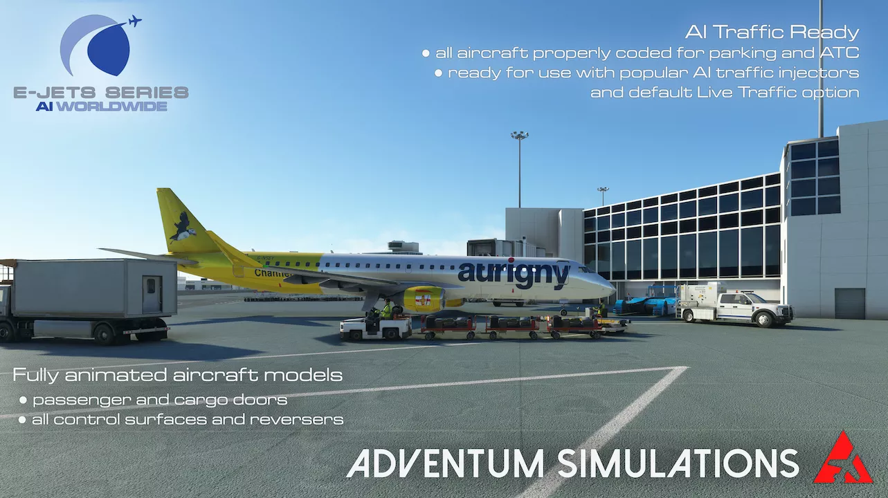Фото Adventum Simulations – AI Worldwide: E–Jets Series v1.0.6 - скачать