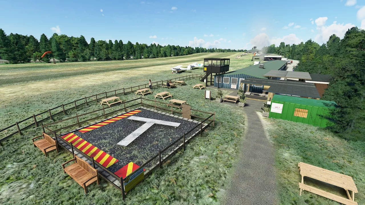 Фото Burning Blue Design – EGHP Popham Airport v2.0.2 - скачать
