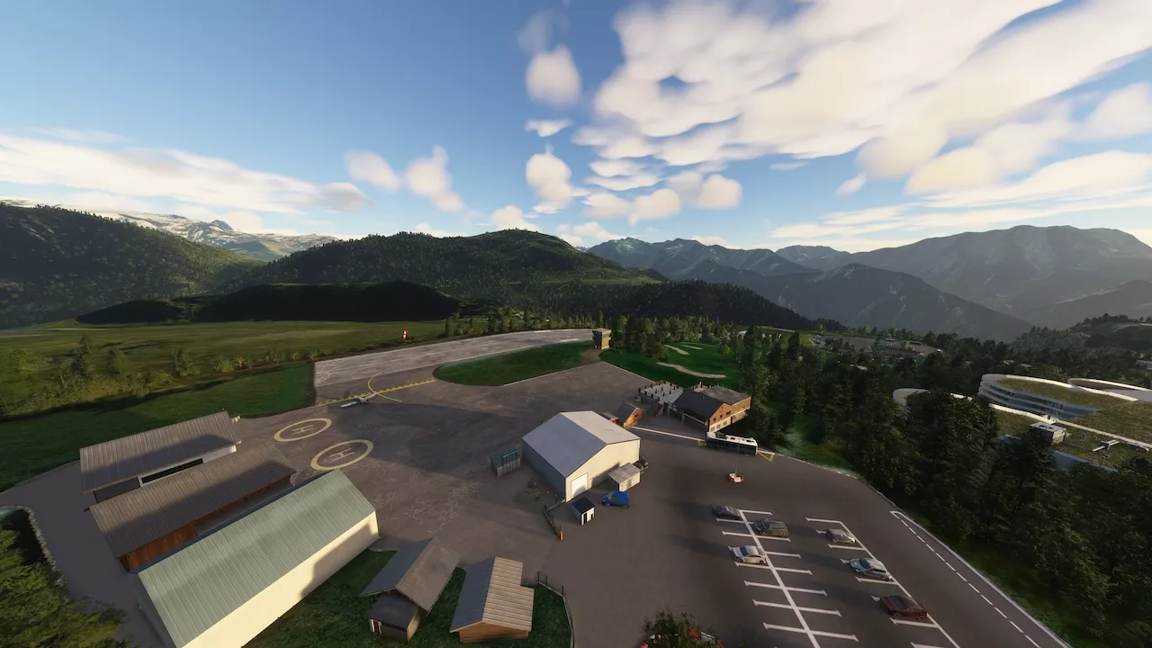 Фото Bank Angle Studio – LFHU Alpe d’Huez Airport v1.0.6 - скачать